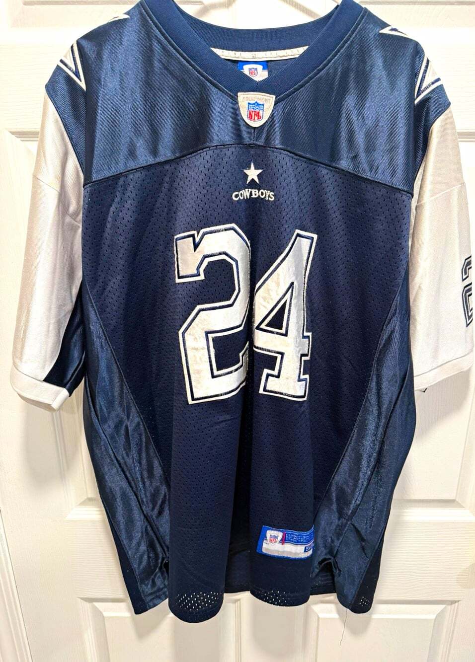 Marion Barber #24 Dallas Cowboys Reebok NFL Jersey Size 56 3XL Stitched Navy